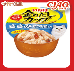 CIAO 貓罐頭 日本金湯鰹味杯 雞肉．柴魚片味 70g (圖片1)