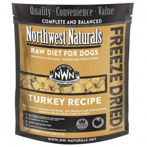 Northwest Naturals 無穀物凍乾脫水狗糧 火雞 12oz 340g (NWFDTUR) (圖片1)
