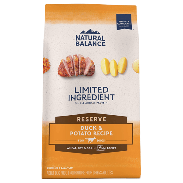 Natural Natural Balance 狗糧 L.I.D. 無穀系 鴨肉薯仔 成犬配方 4lb 4lb 正面圖