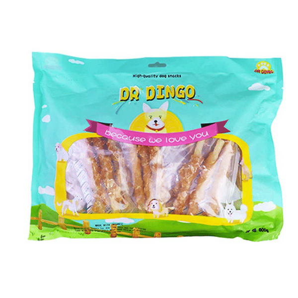 dr dingo 訓犬零食 雞肉繞牛骨磨牙棒 800g (一袋八包) (圖片1)