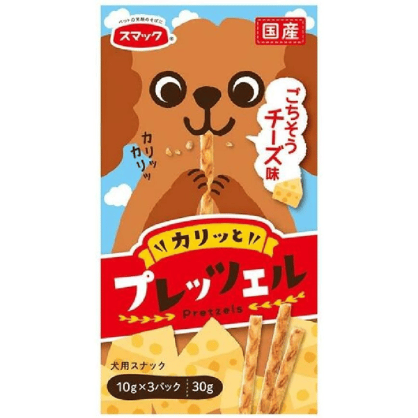 日本SMACK 狗狗百力滋 Dog Pretz 芝士味 30g (紅) (圖片1)