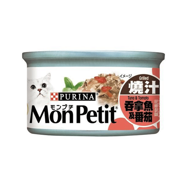 MonPetit 貓罐頭 至尊系列 吞拿魚及番茄 85g (野菜系列) (淺藍粉紅) (12539856) (圖片1)