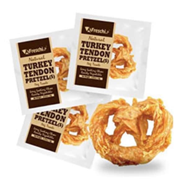 A A Freschi Srl 狗零食 Natural Turkey 天然火雞筋蝴蝶卷 M  犬用 正面圖