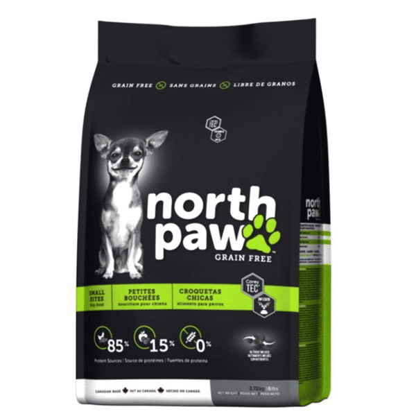 North North Paw 狗糧 無穀物小型成犬配方 雞肉+鯡魚 2.72kg 72kg 正面圖