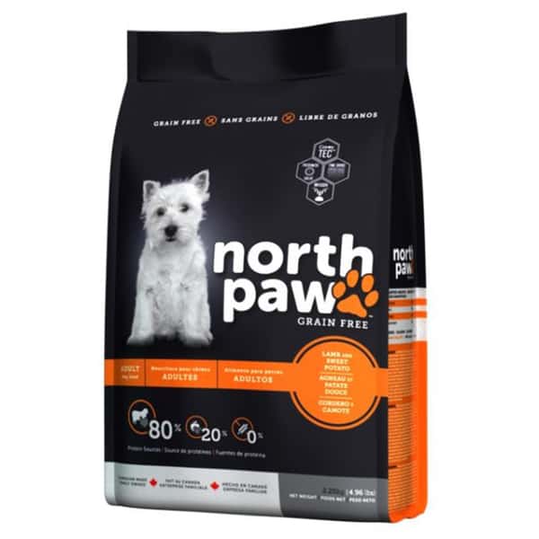 North Paw 狗糧 無穀物成犬配方 羊肉+火雞 2.25kg (NPLAM02) (圖片1)