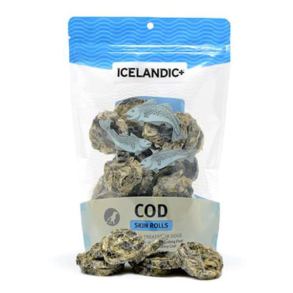 Icelandic+ Icelandic+ 狗小食 冰島鱈魚皮 3oz 3oz  正面圖