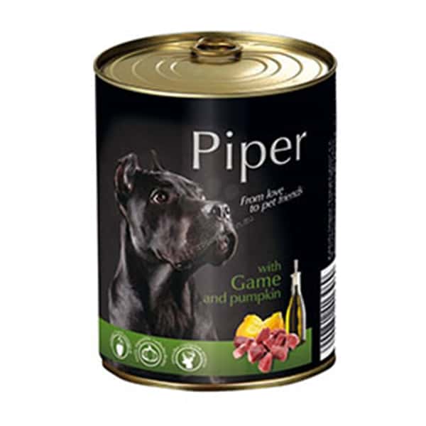 Piper 黑鑽狗罐頭系列 成犬配方 野味+南瓜 800g (PG800) (圖片1)