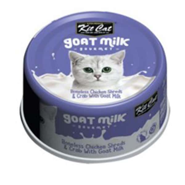 Kit Cat 羊奶貓罐頭 雞肉+蟹 70g (KC-2272) (圖片1)