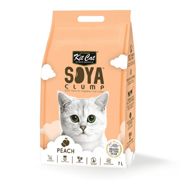 Kit Cat 豆腐貓砂 桃味 7L (KC-9378) (圖片1)