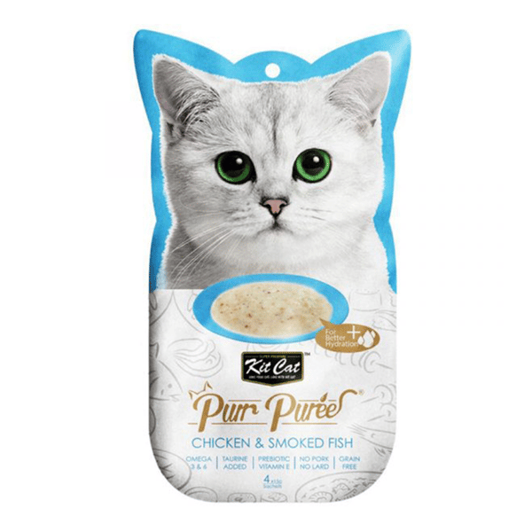 Kit Cat Purr Puree 養生肉醬 雞+煙燻魚 60g (KC-898) (圖片1)