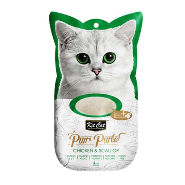 Kit Cat Purr Puree 養生肉醬 雞+扇貝 60g (KC-904) (圖片1)