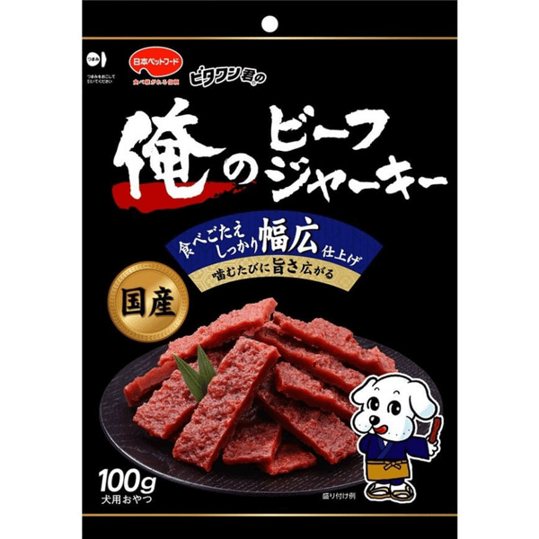 日本Vita One 狗零食 俺の牛肉乾 100g (圖片1)