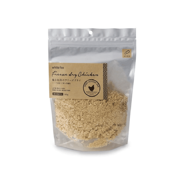 日本WHITE FOX 狗零食 凍乾脫水 日本山口縣 拌食天然雞肉粉 165g (犬用) (圖片1)