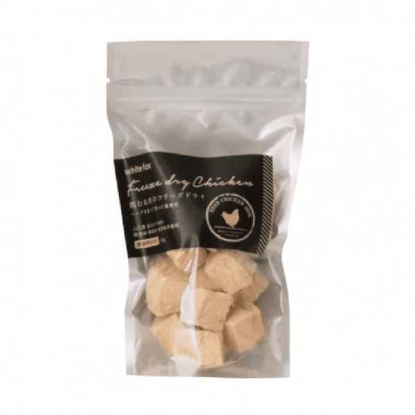 日本WHITE FOX 凍乾脫水 日本山口縣 雞胸柳 角切 45g (貓用) (圖片1)