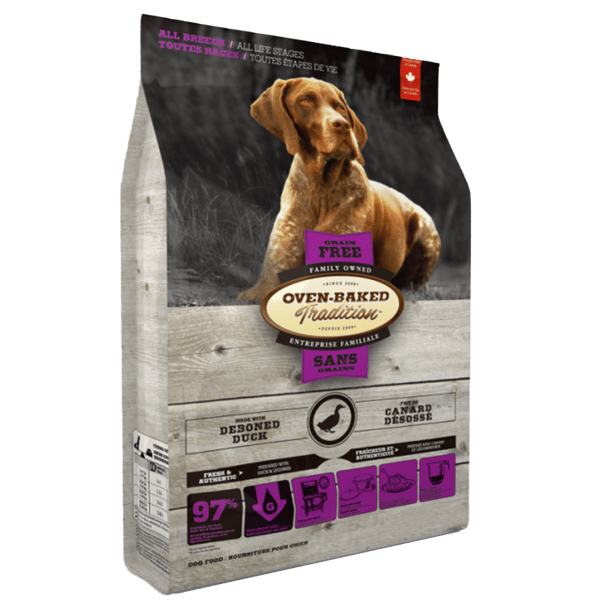 Oven Oven Baked 狗糧 無穀物 鴨肉配方 大粒 23lb 23lb 正面圖