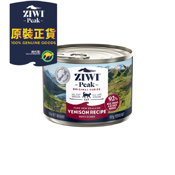 ZiwiPeak ZiwiPeak 貓罐頭 鹿肉配方 185g 185g  正面圖