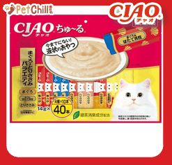 CIAO CIAO 肉泥 貓零食 雞肉金槍魚味 14g 40本入 14g 正面圖