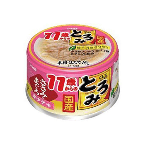 CIAO 貓罐頭 11歲以上 濃湯金槍魚+雞肉+扇貝 80g (紅粉) (A-46) (圖片3)
