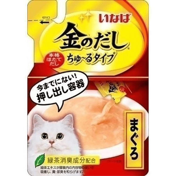 CIAO 袋裝湯包 INABA 金のだし 金槍魚+雞肉 140g (IC-181) (隨機包裝) (圖片1)