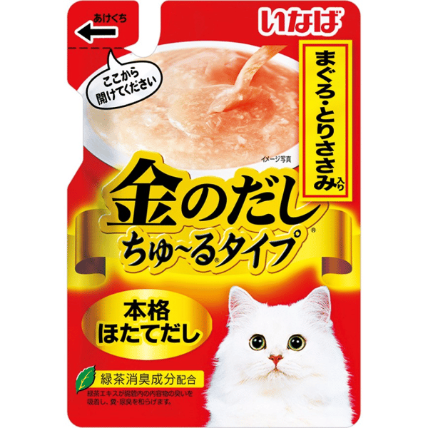 CIAO 袋裝湯包 INABA 金のだし 金槍魚+雞肉 140g (IC-181) (隨機包裝) (圖片3)