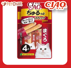CIAO 貓零食 日本軟心流心棒 金槍魚味 4本入 (紅) (CS-121) (圖片3)