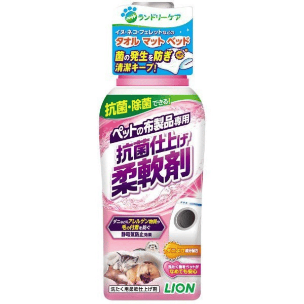 日本獅王LION 日本獅王LION Pet 寵物專用布製品柔順劑 360g 360g 正面圖