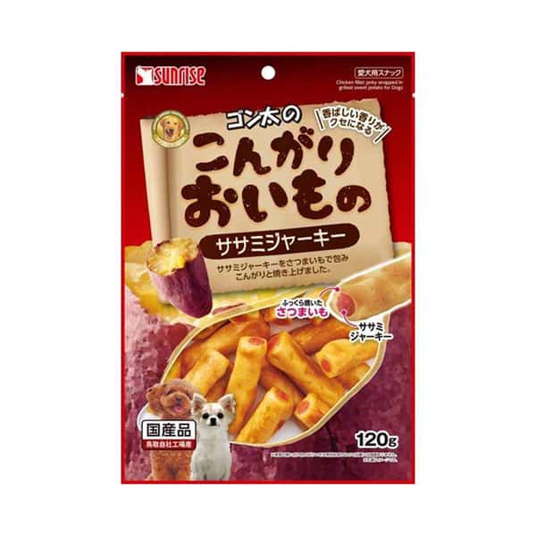 日本Sunrise 狗小食 番薯雞乾卷心條 120g (圖片1)
