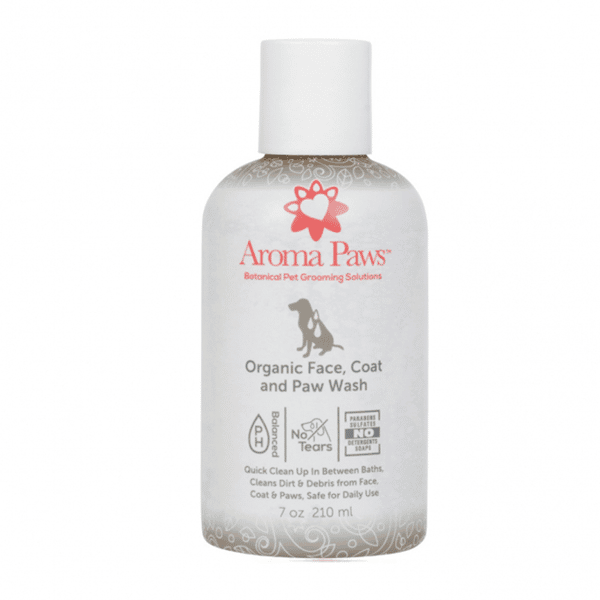 Aroma Aroma Paws 有機乾洗劑Organic Face, Coat & Paw Wash 7oz 7oz 犬用 正面圖