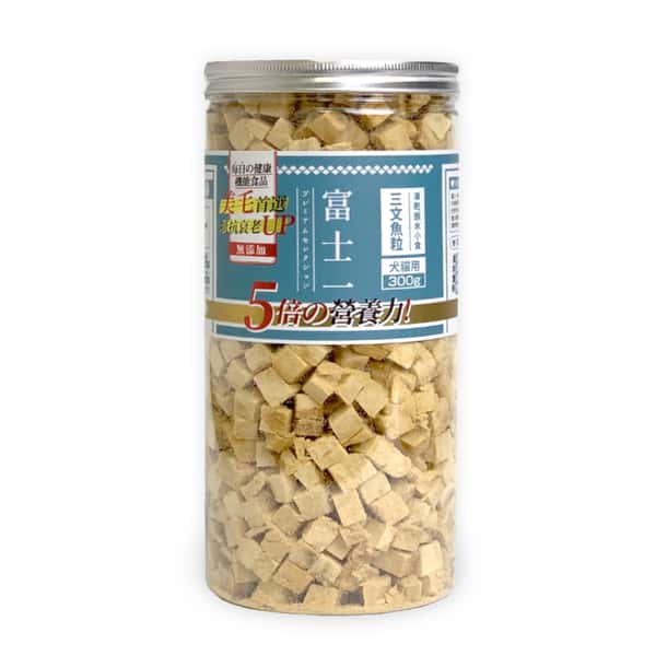 富士一 富士一 凍乾小食 脫水三文魚粒 300g 300g 猫犬用 正面圖