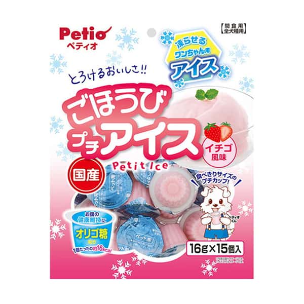 Petio Petio 狗零食 日本產低卡路里 草莓味啫喱 90g 90g 正面圖