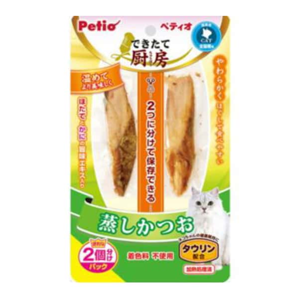 Petio 貓零食 鮮廚低脂蒸鰹魚塊 (牛磺酸+) 2P (90601821) (圖片1)