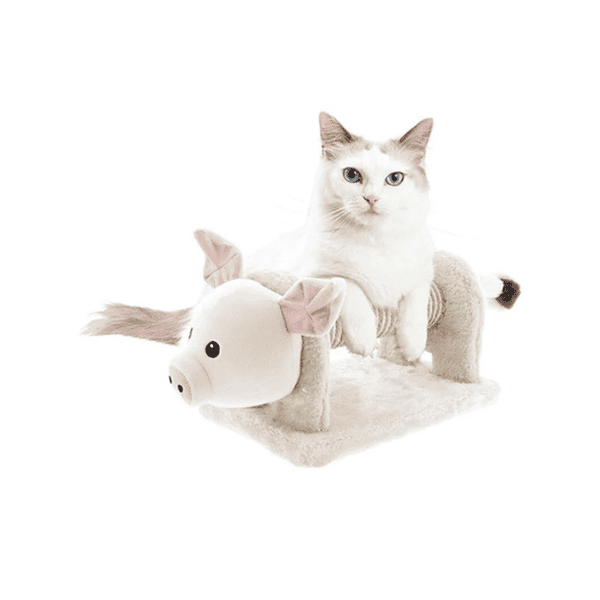 Petio Petio 麻柱磨爪玩具 豬 貓用 背面圖