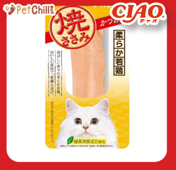 CIAO CIAO 貓零食 日本烤雞胸肉 鰹魚味 30g 30g  正面圖