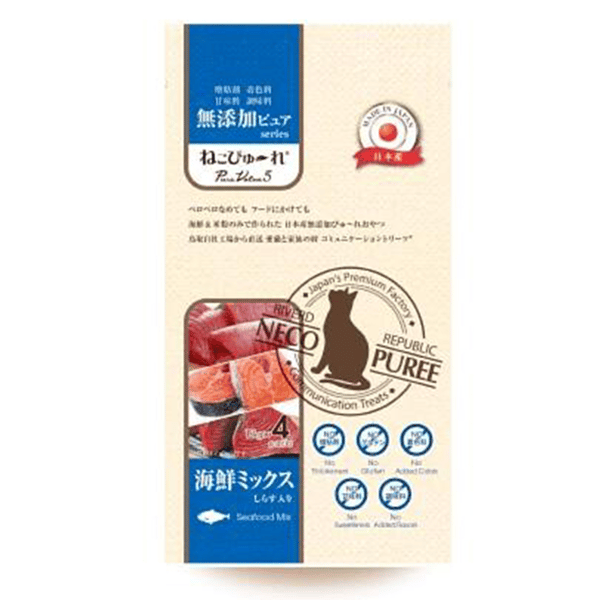 Riverd Republic 貓貓頂級無添加肉泥 雜錦海鮮 52g (4本) (CTCJFW0125308) (圖片1)