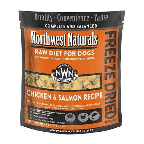 Northwest Naturals 無穀物凍乾脫水狗糧 雞肉+三文魚 12oz 340g (NWFDSAL) (圖片1)