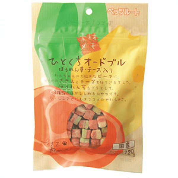 Japanese Petz Route Spinach and Cheese Snack Bites 120g (For Dogs) (圖片1)