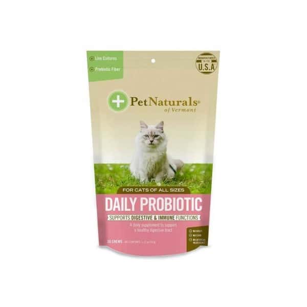 Pet Pet Naturals 功能小食 猫用每日益生菌咀嚼片 30片  猫用 正面圖