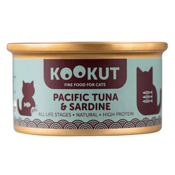 KOOKUT 貓罐頭 天然太平洋吞拿魚沙甸魚 70g (WCKUCW1008297) (圖片1)