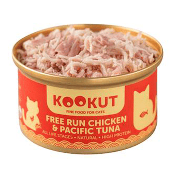 KOOKUT 貓罐頭 天然放養雞太平洋吞拿魚 70g (WCKUCW1008280) (圖片3)