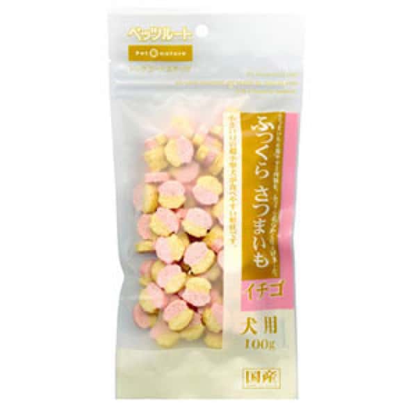 日本Petz Route 軟蕃薯小食 草莓味 100g (犬用) (圖片1)
