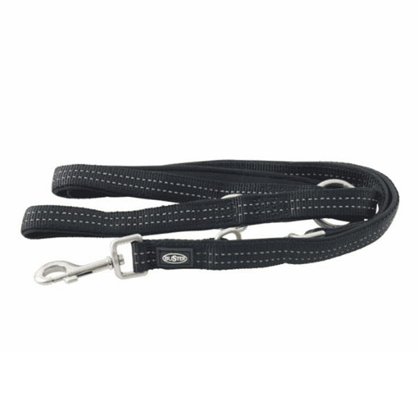 Buster 氯丁橡膠多功能牽繩 Neoprene Multipurpose Lead 180cm 黑色 中碼 (287012) (圖片1)