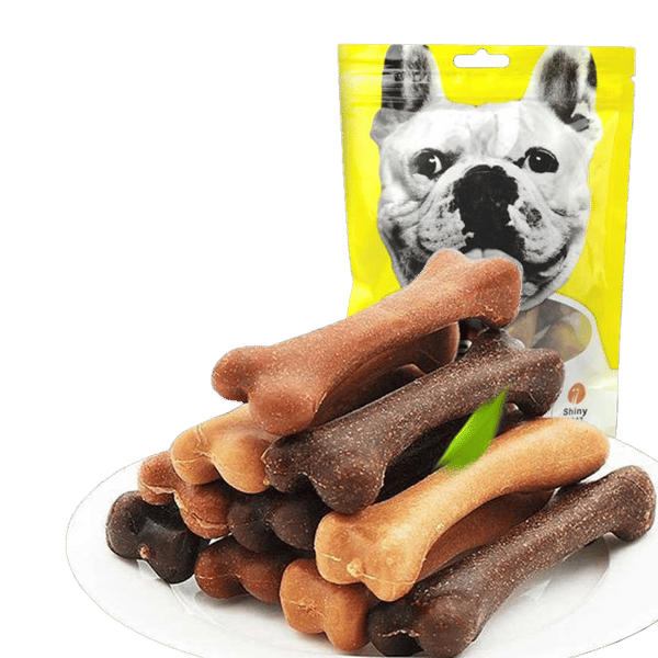 YaHo 狗零食 磨牙潔齒骨潔齒棒 混合味 骨頭型 10支裝 (圖片1)