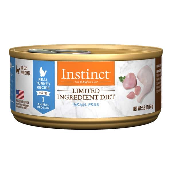 Instinct Instinct 貓罐頭 單一蛋白系列 火雞配方 5.5oz 5oz 正面圖