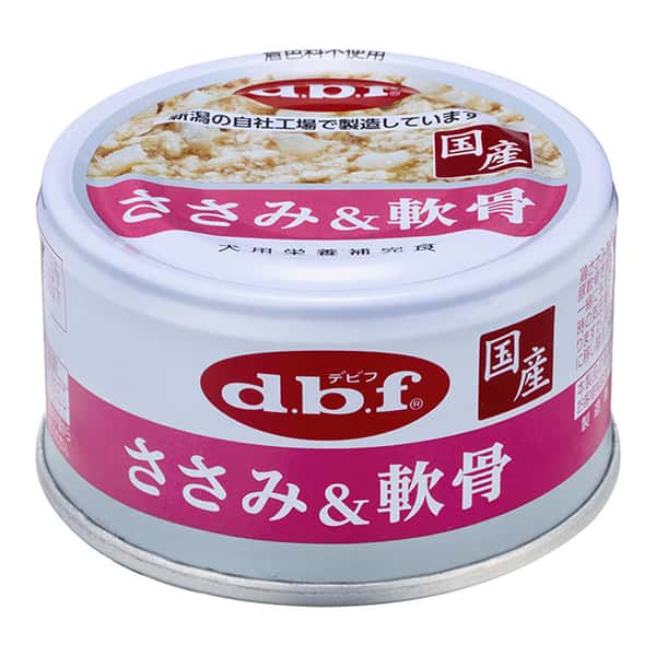 日本d.b.f 日本d.b.f 狗罐頭 綜合營養 雞胸肉及軟骨味 85g 85g  正面圖