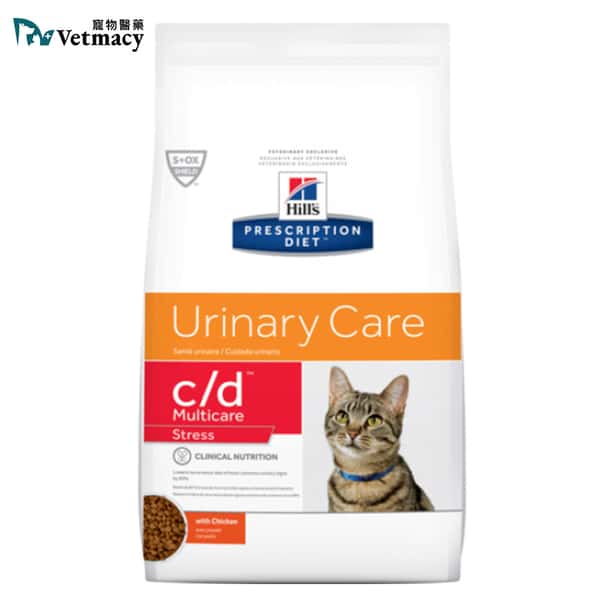 Hills Hills 處方糧 貓糧 c/d 泌尿系統護理及減壓配方 1.5kg 5kg 正面圖