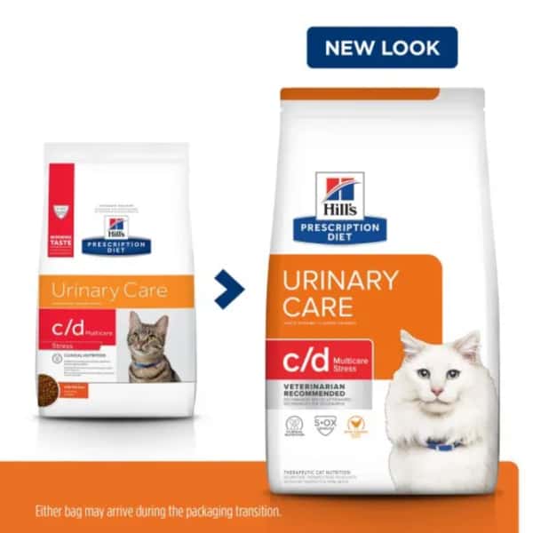 Hills Hills 處方糧 貓糧 c/d 泌尿系統護理及減壓配方 1.5kg 5kg 正面圖