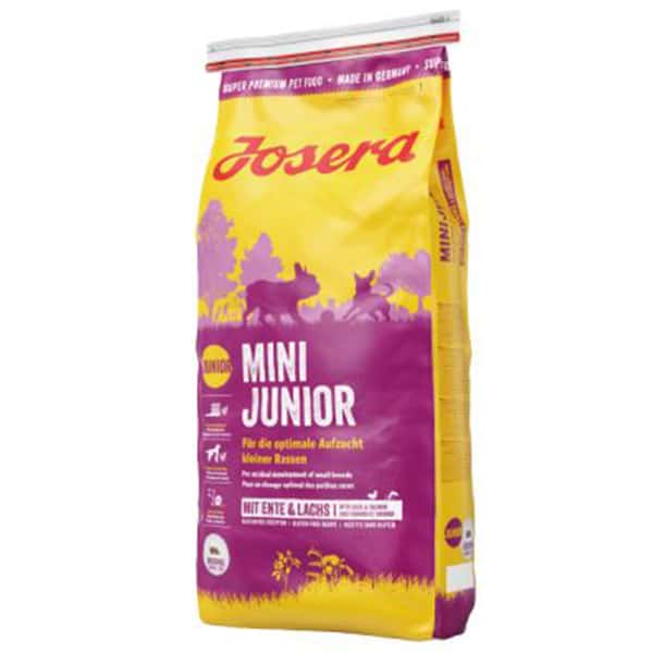 Josera Josera 狗糧 幼犬糧 細粒 Mini Junior 鴨肉+馬鈴薯+三文魚+紐西蘭青口 10kg 10kg 正面圖