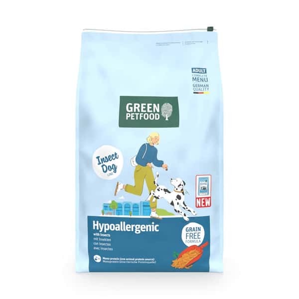 Green Petfood Insect Dog 狗糧 無穀物狗糧 蟲製防皮膚過敏配方 Hypoallergen 10kg (GP7175) (新舊包裝隨機發貨) (圖片1)