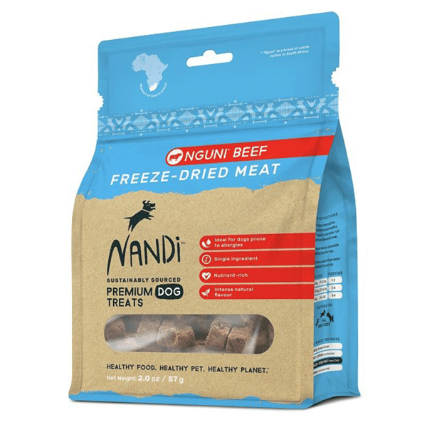 Nandi 狗小食 凍乾牛肉 Freeze Dried Nguni Beef 57g (NA026) (圖片1)