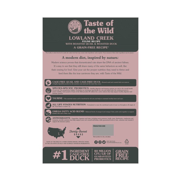 Taste of the Wild 無穀物 烤鵪鶉+烤鴨肉配方 全貓糧 美國版) 14lb (90202282) (圖片1)